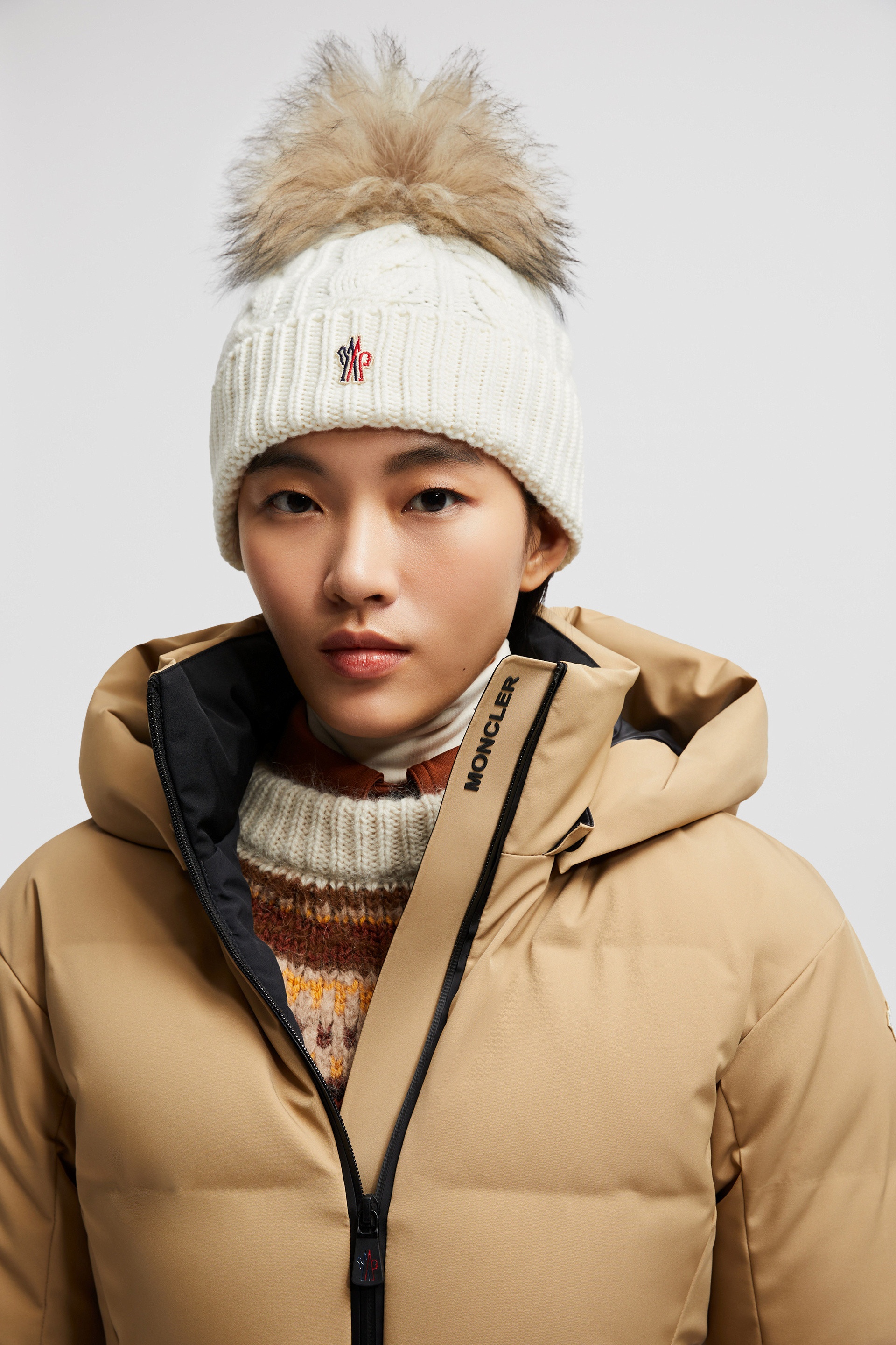 Wool & Cashmere Beanie With Pom Pom - 2