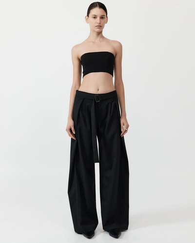 ST. AGNI Fold Trousers - Black outlook
