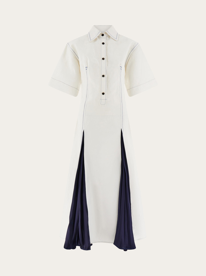 Long dress with inlays 1