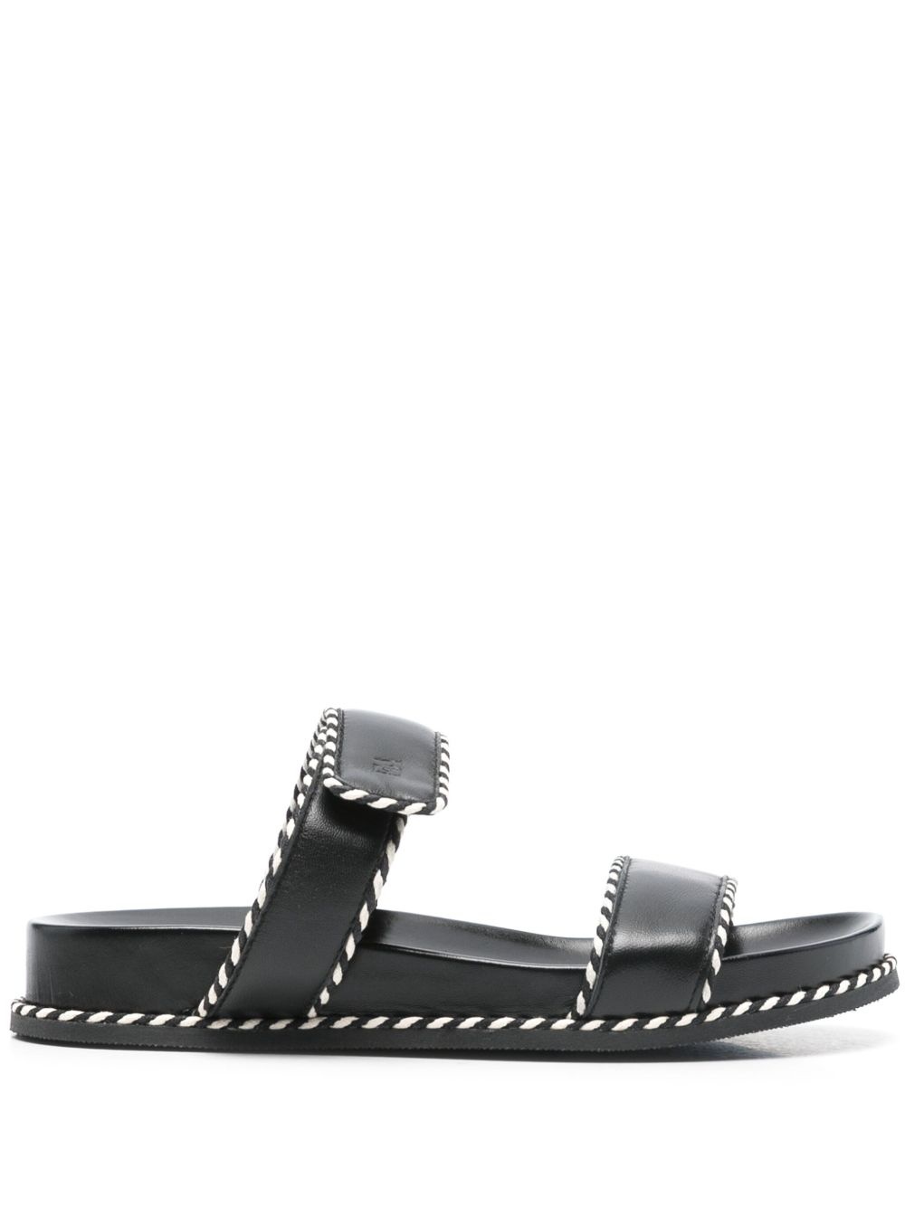 leather slides - 1