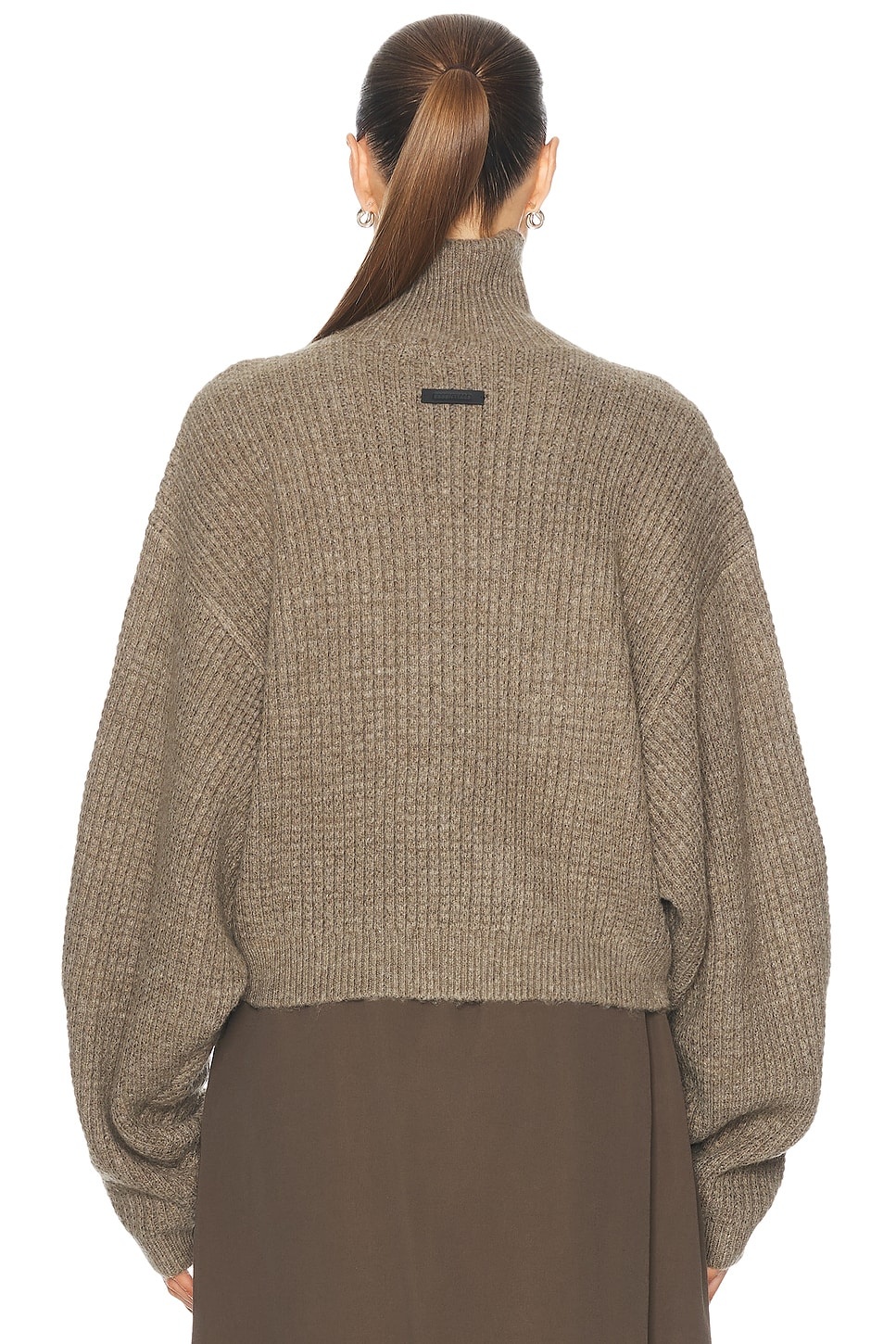 Cropped Turtleneck Sweater - 3