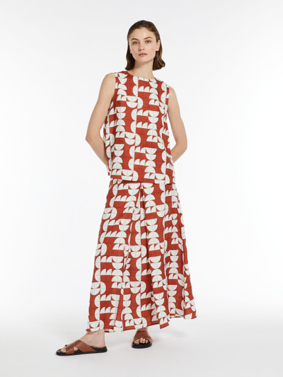 Max Mara Printed linen skirt outlook