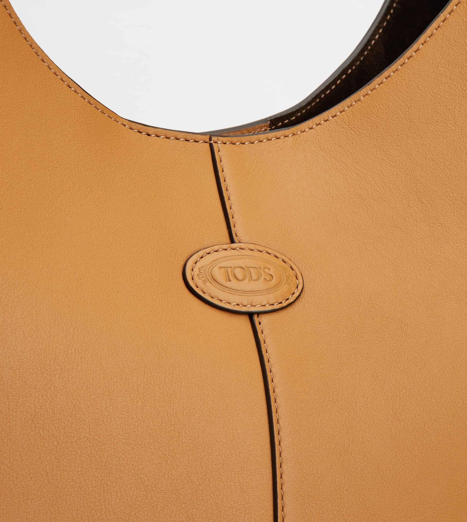 TOD'S DI BAG HOBO IN LEATHER SMALL - BROWN - 5