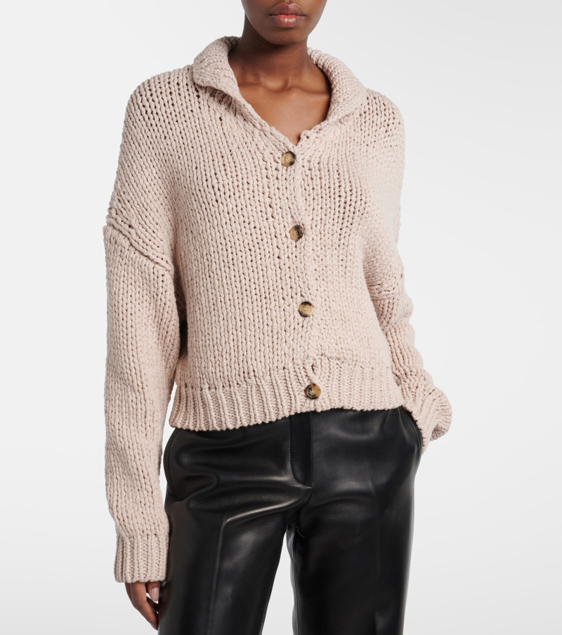 KHAITE Lotta cotton cardigan outlook