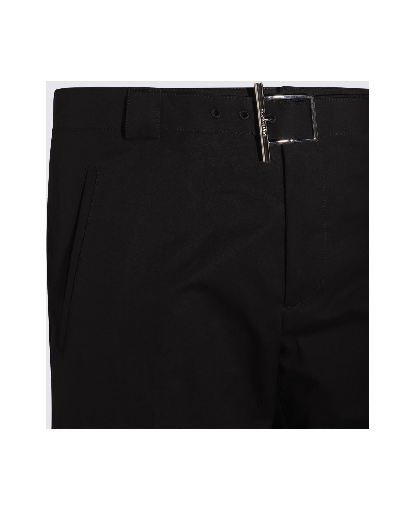Black Cotton Pants - 3