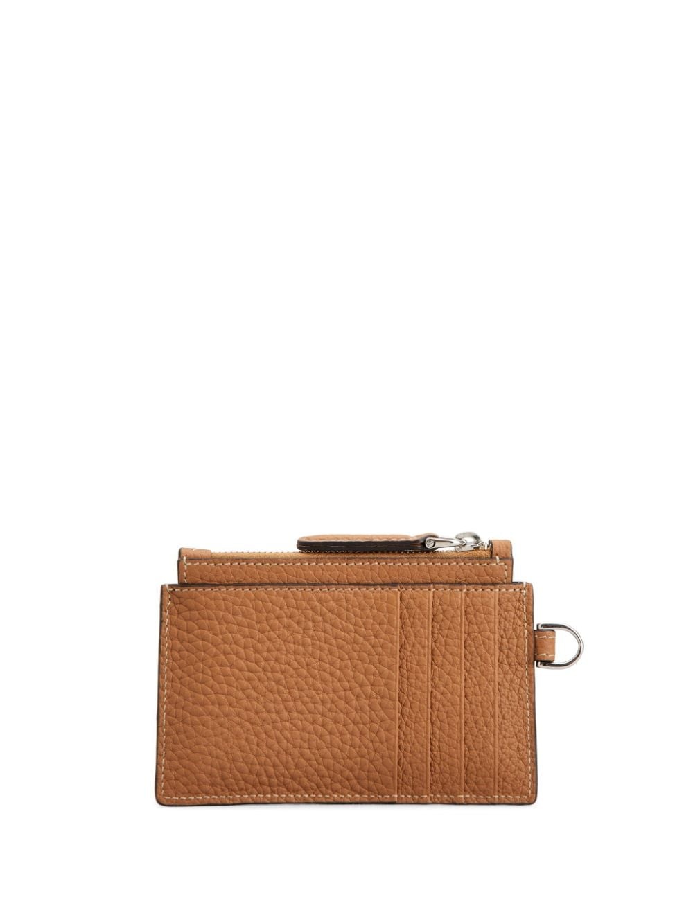 logo-debossed leather clutch bag - 2