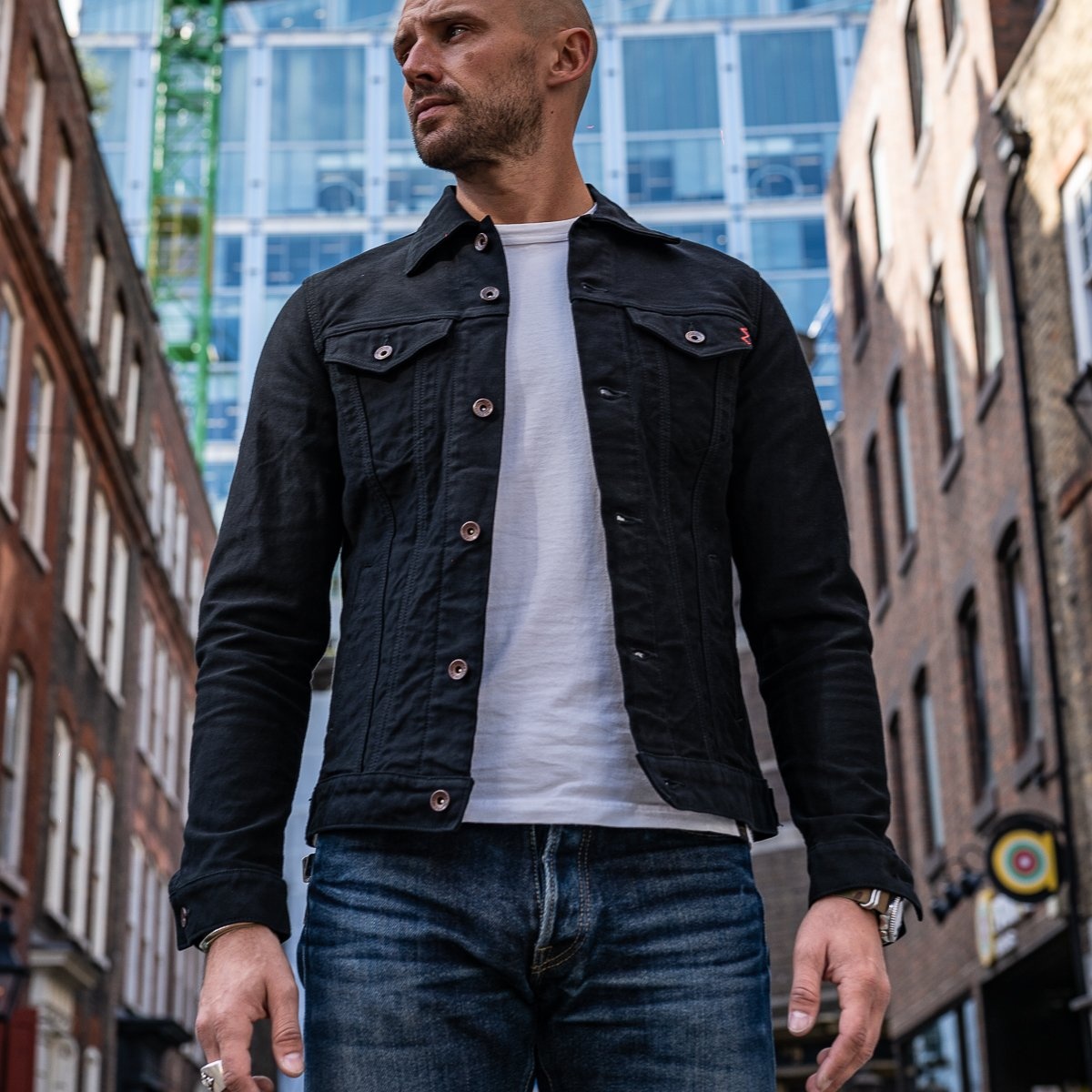 12oz Moleskin Modified Type III Jacket - Black - 4