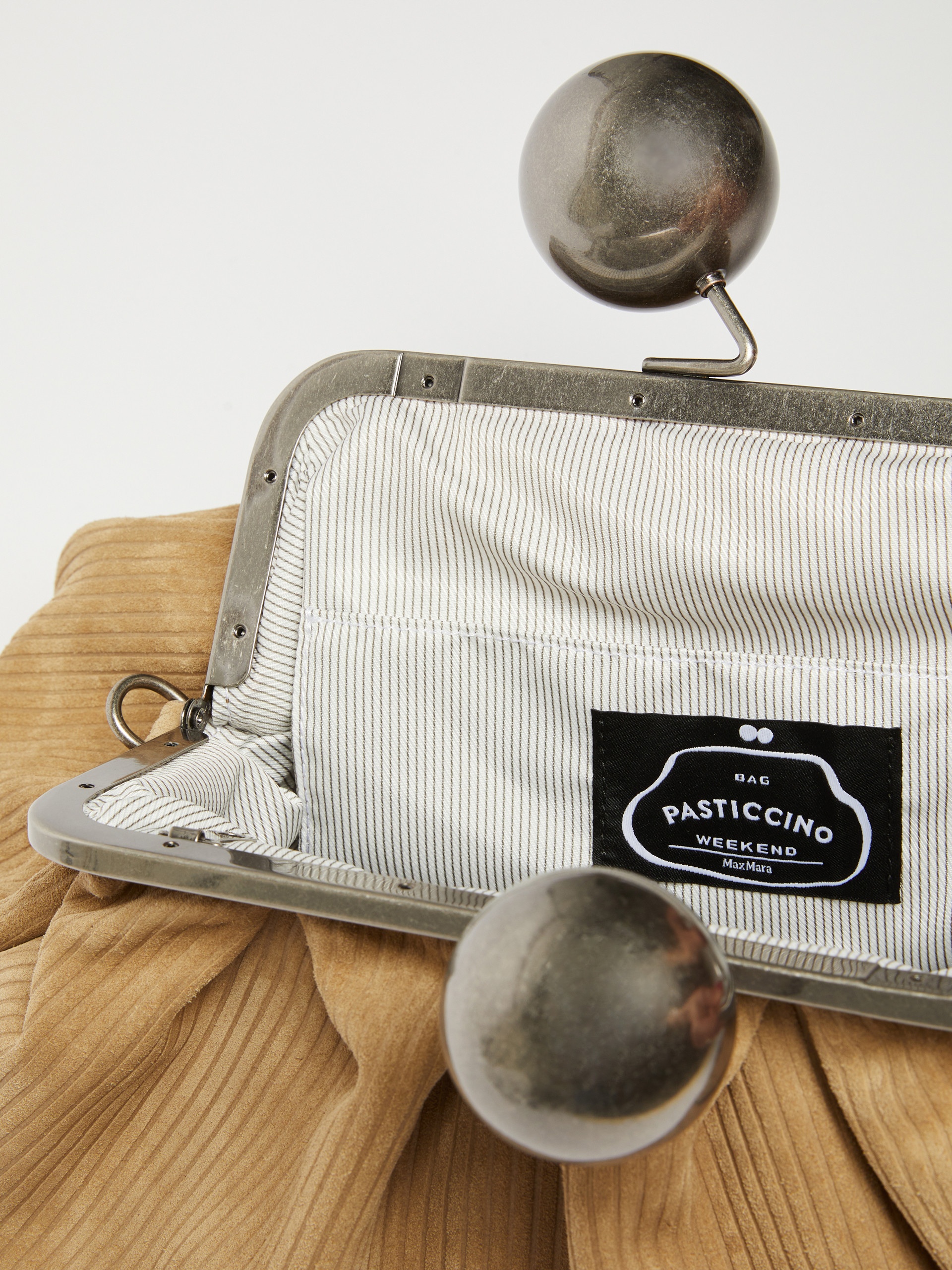 DESTINO Medium ribbed suede Pasticcino Bag - 6