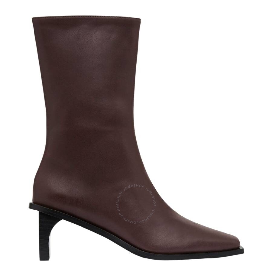 St Agni Block Heel Leather Border Boots - 1