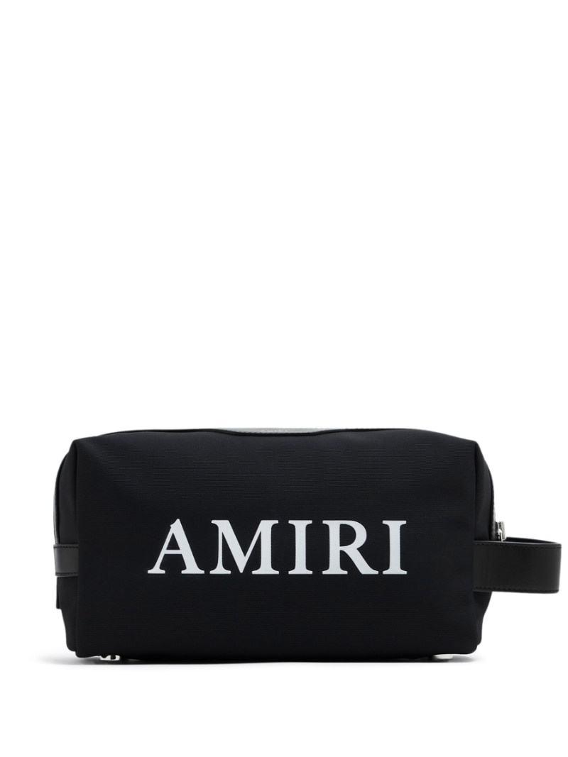 logo-print wash bag - 1