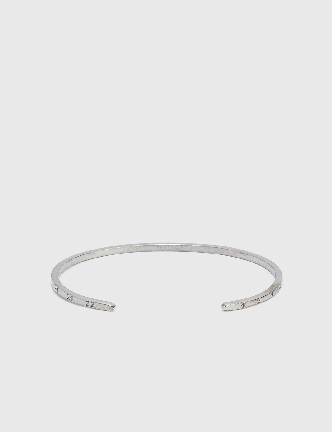 numbers-engraved cuff bracelet - 3