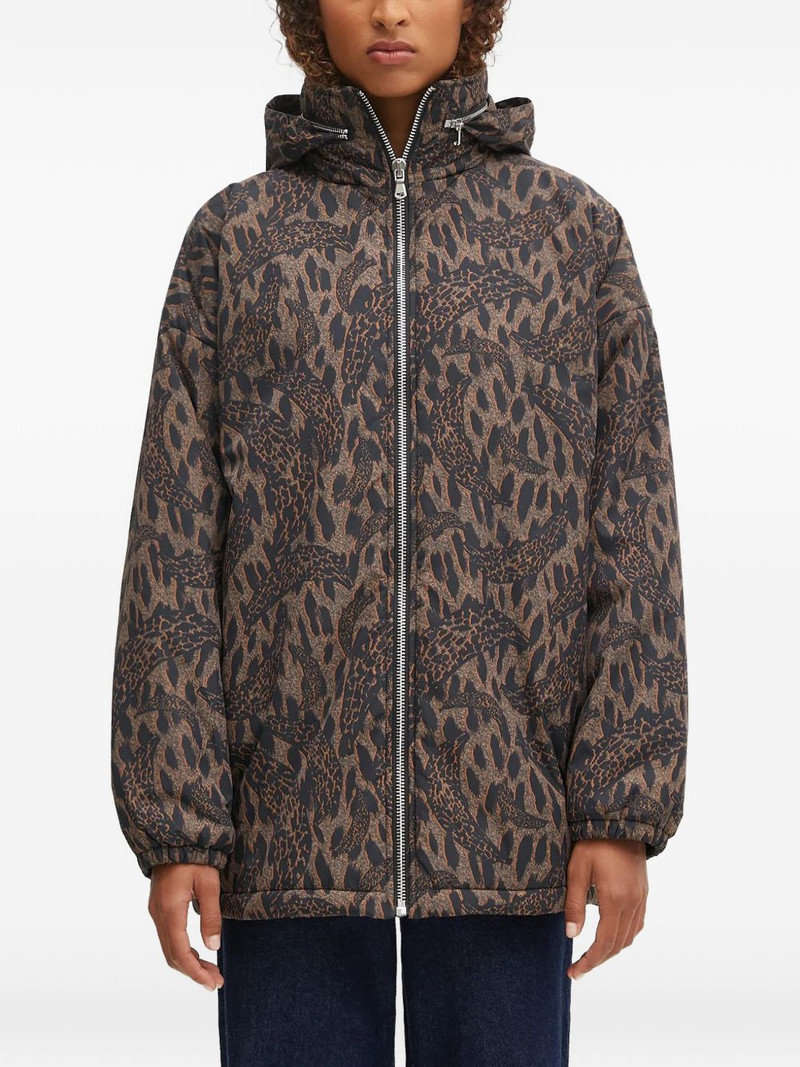 hooded print jacket 1