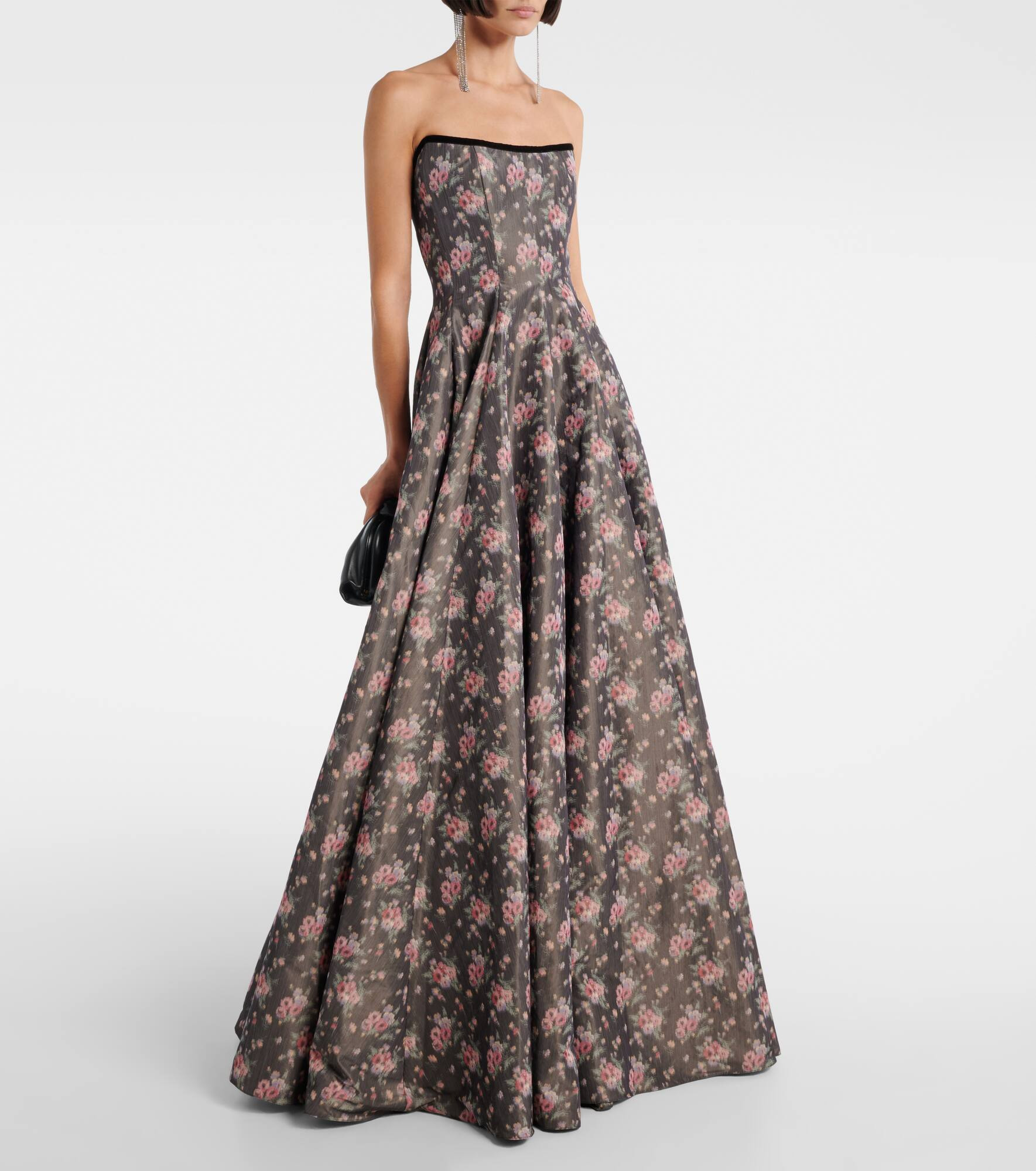 Laila floral taffeta corset gown - 2