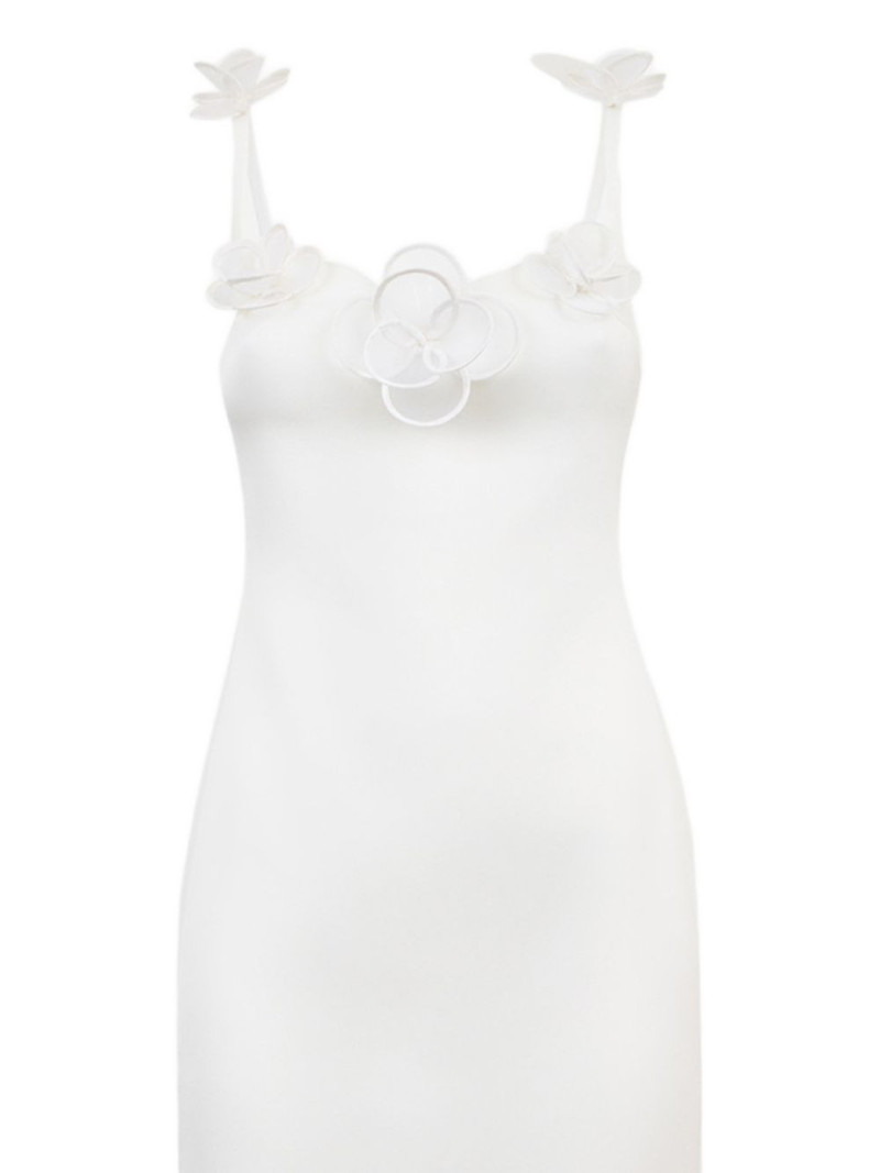 flower-embellishment midi dress 3