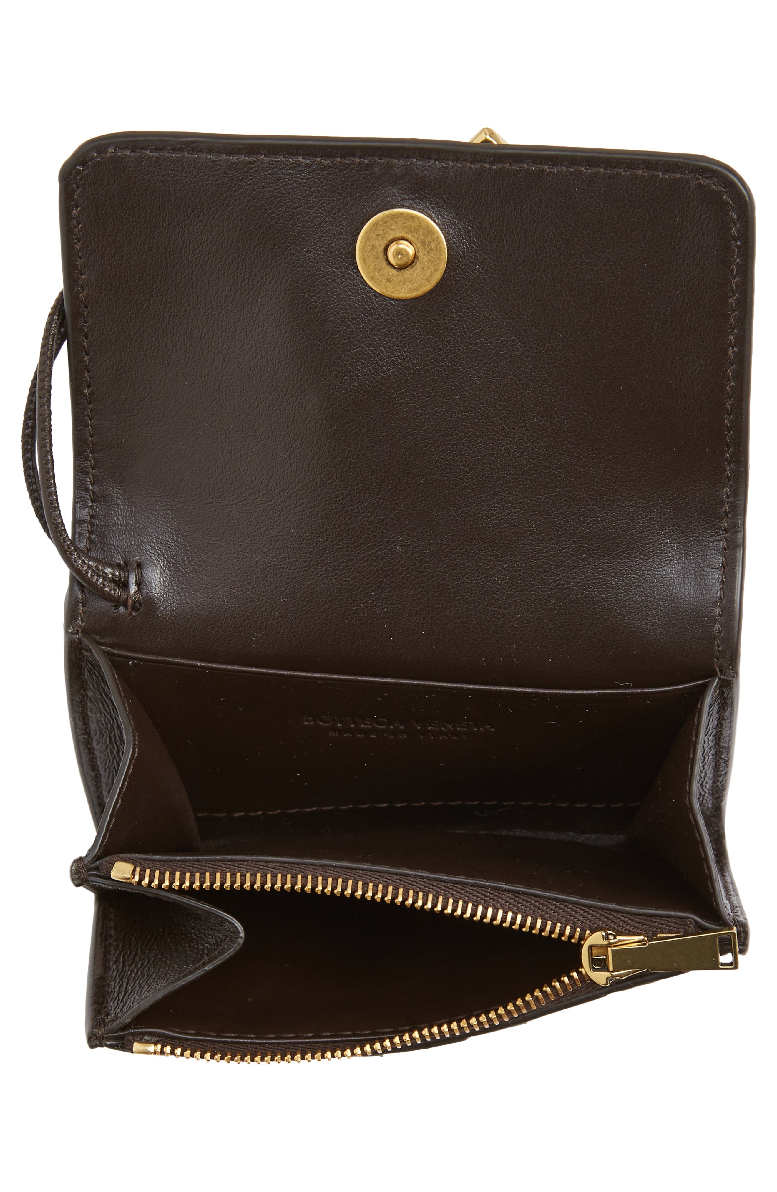 Andiamo Intrecciato Leather Envelope Card Case - 2