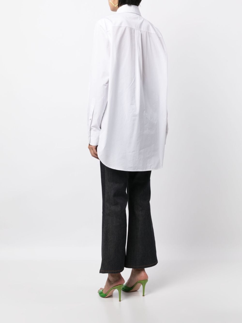 Heart-Bib Tuxedo cotton shirt - 4