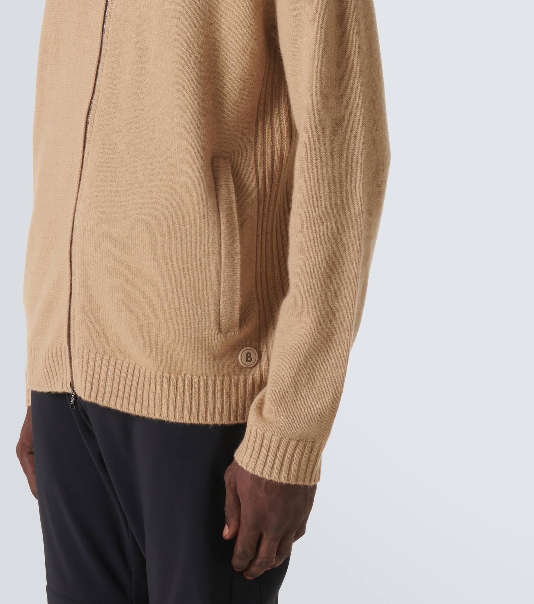 Dexter wool and cashmere zip-up sweater - 5