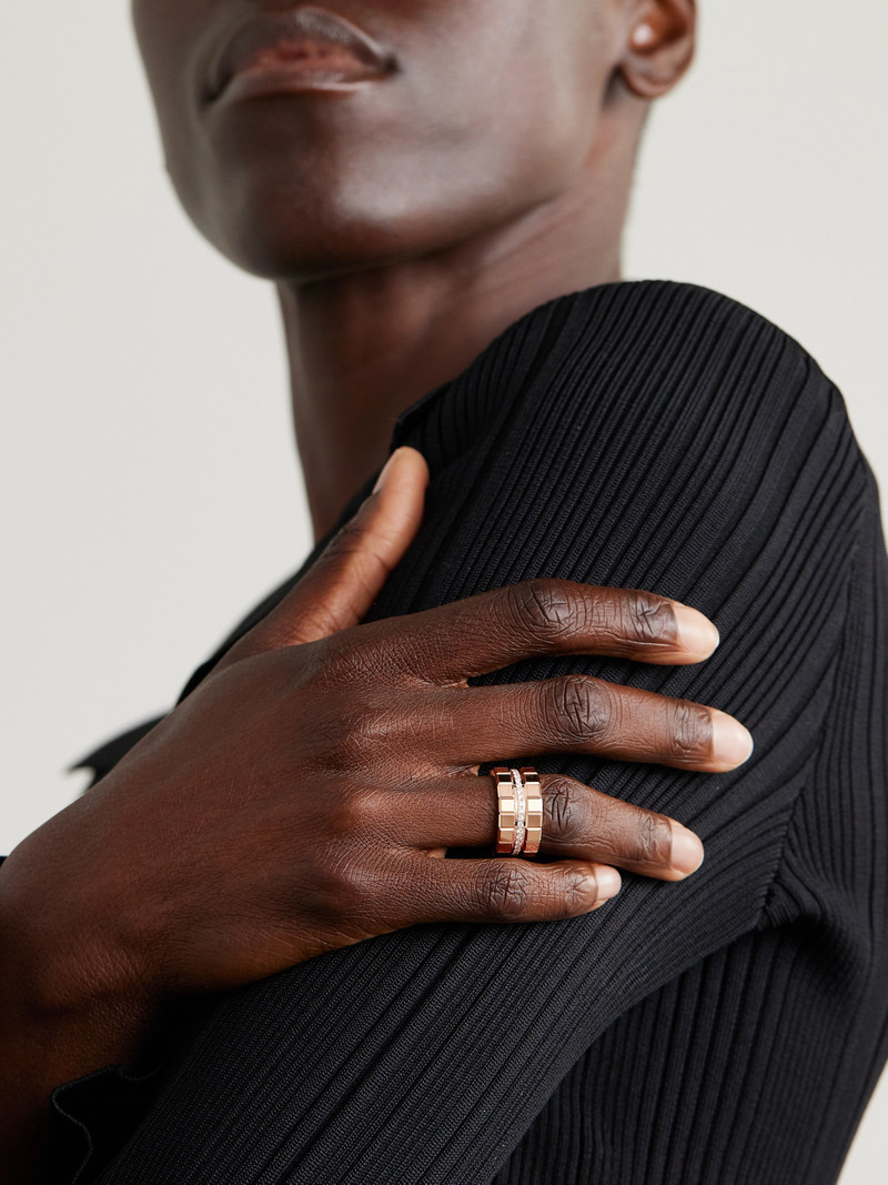 Chopard Ice Cube 18-karat Rose Gold Diamond Ring outlook