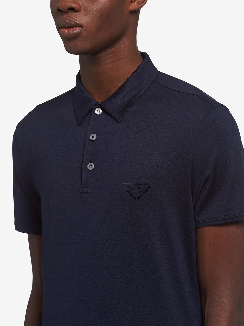 embroidered-logo polo shirt - 5