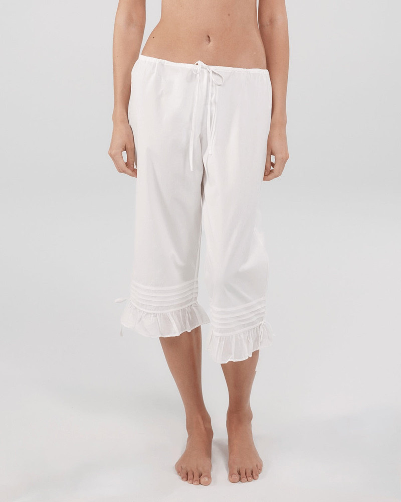 The Pantaloon: White Cotton Voile 1