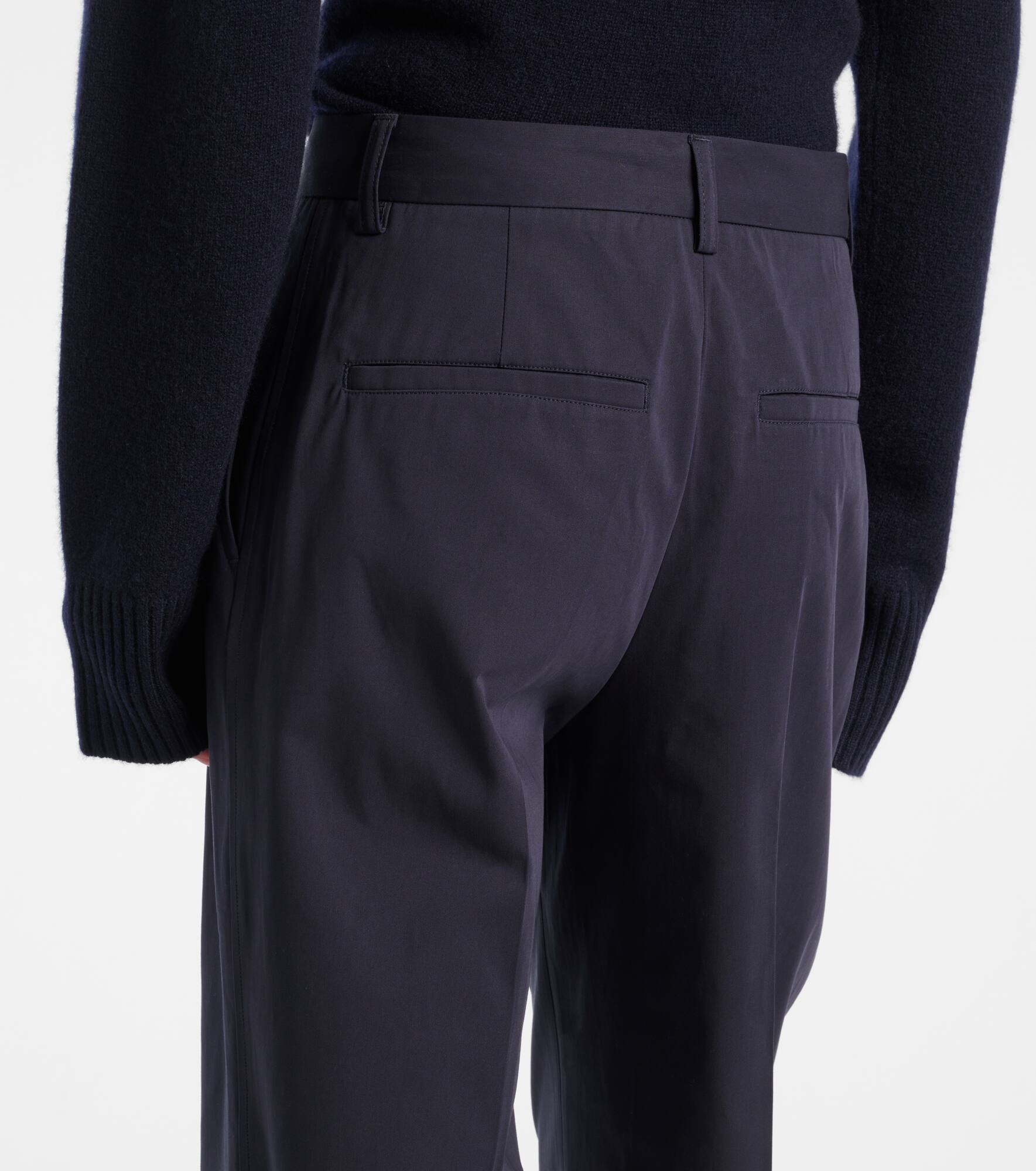 High-rise cotton straight pants - 5