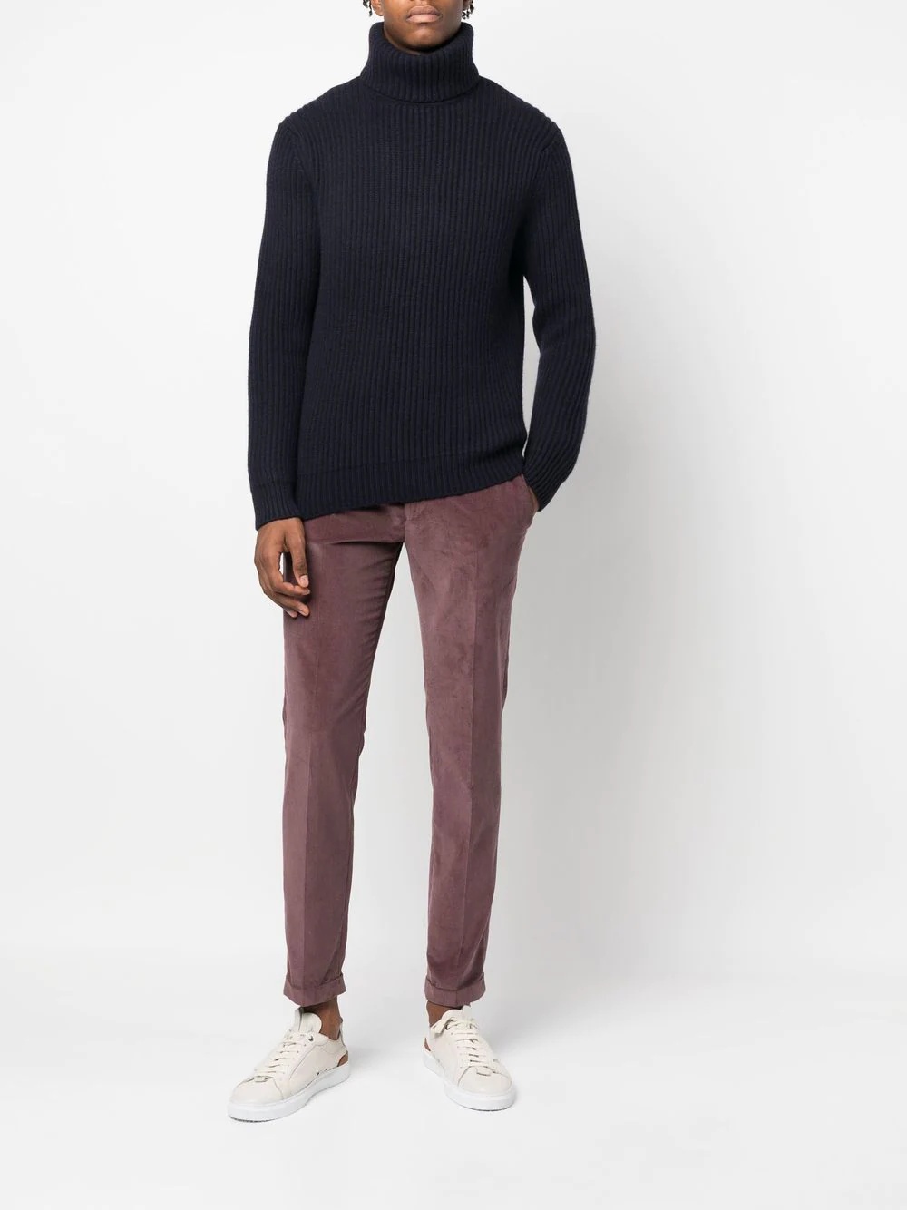 corduroy slim-fit trousers - 2