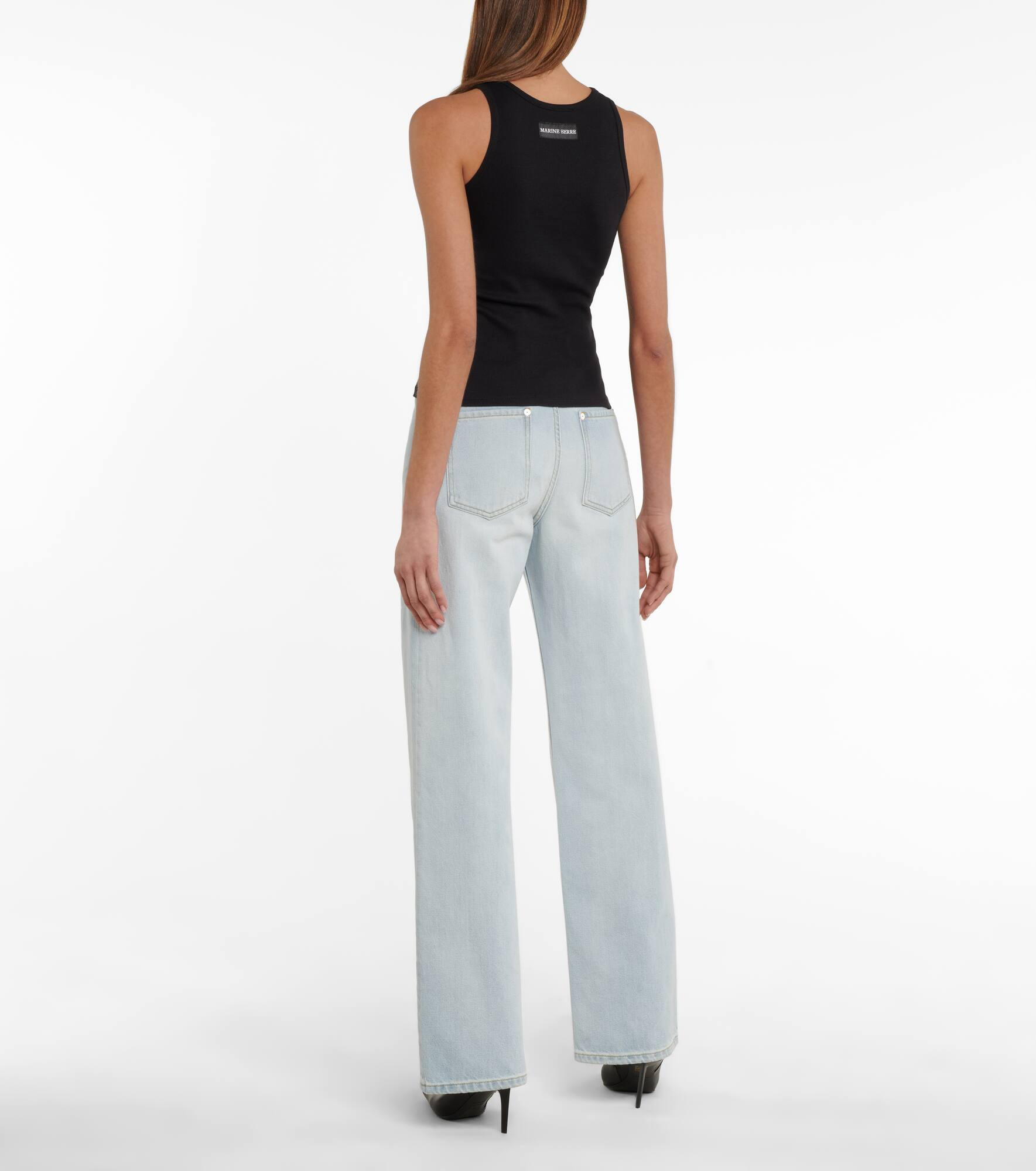 Ribbed-knit cotton tank top - 3