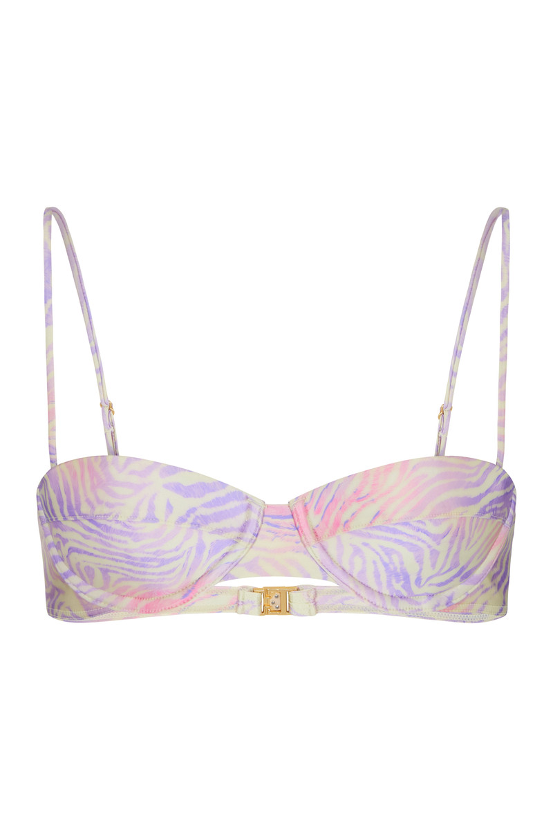 SOMMER SWIM JACI Zebra Haze - Balconette Bikini Top outlook