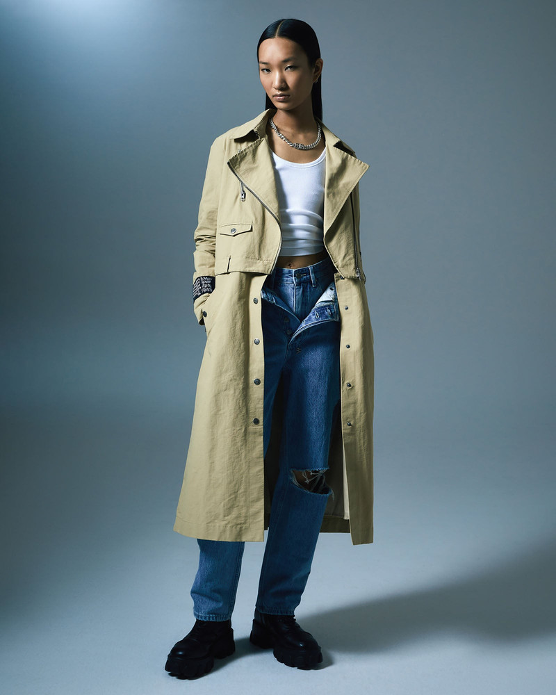 INCOGNITO BIKER/TRENCH KHAKI 18