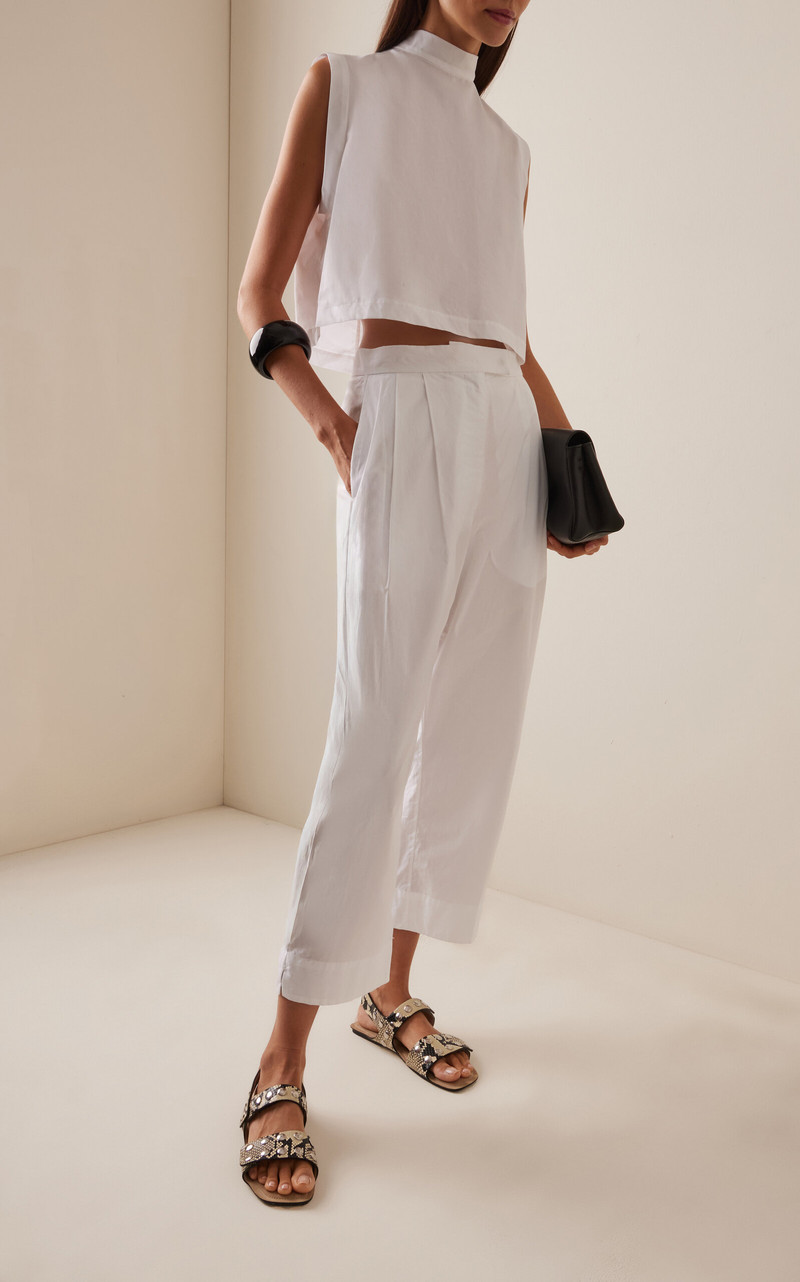 RACHEL COMEY Babar High-Rise Wide-Leg Pants white outlook