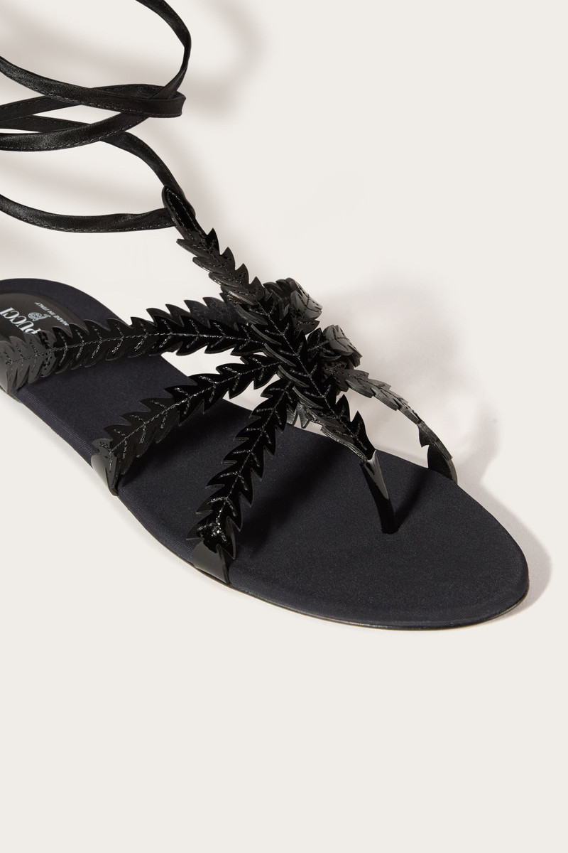 FEATHER-EMBELLISHED SANDALS 4