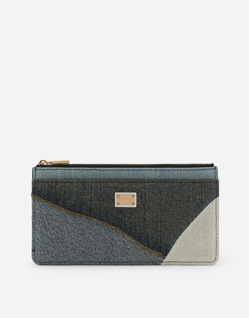 Large denim card holder 1