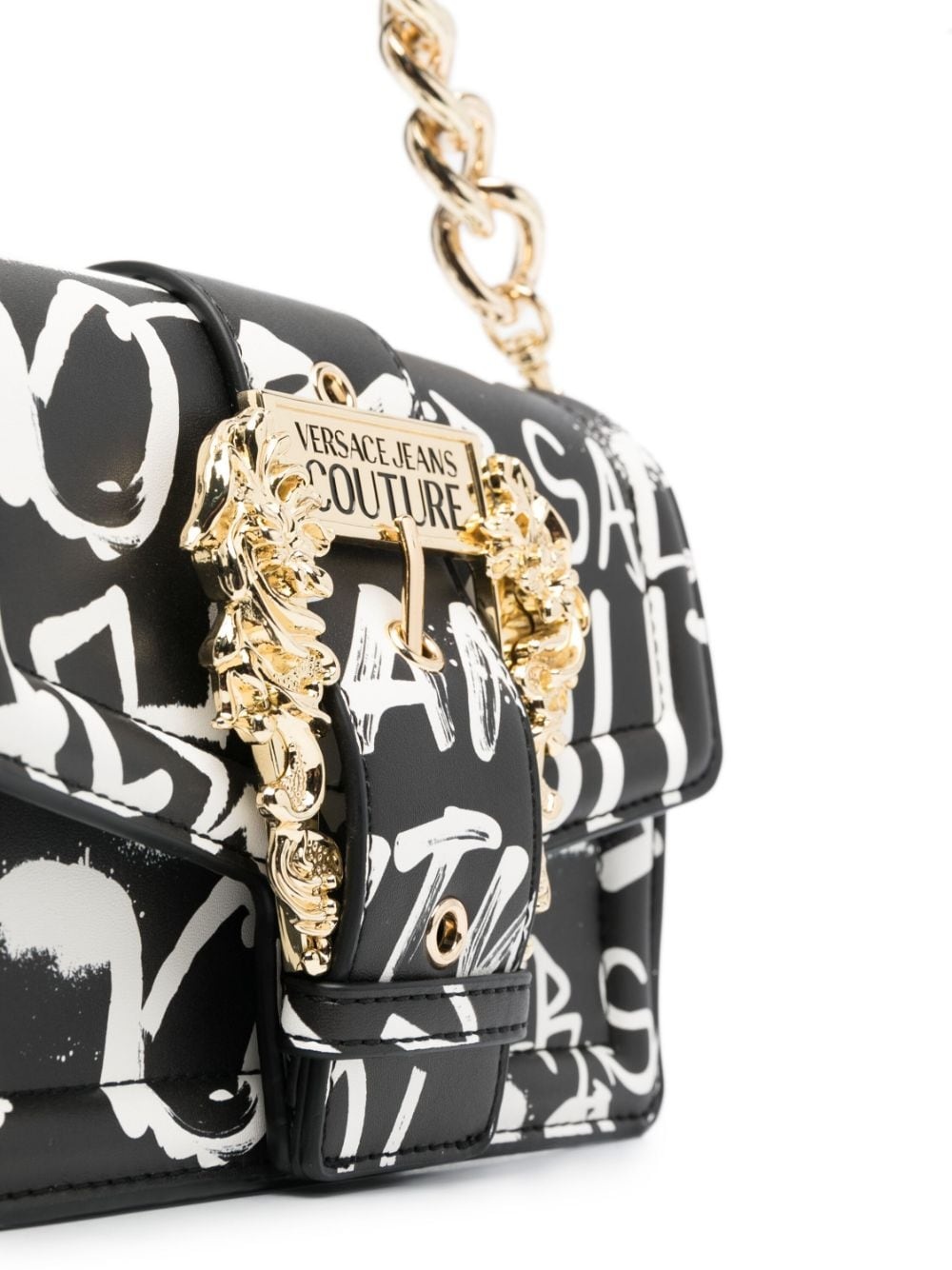 graffiti-print crossbody bag - 5