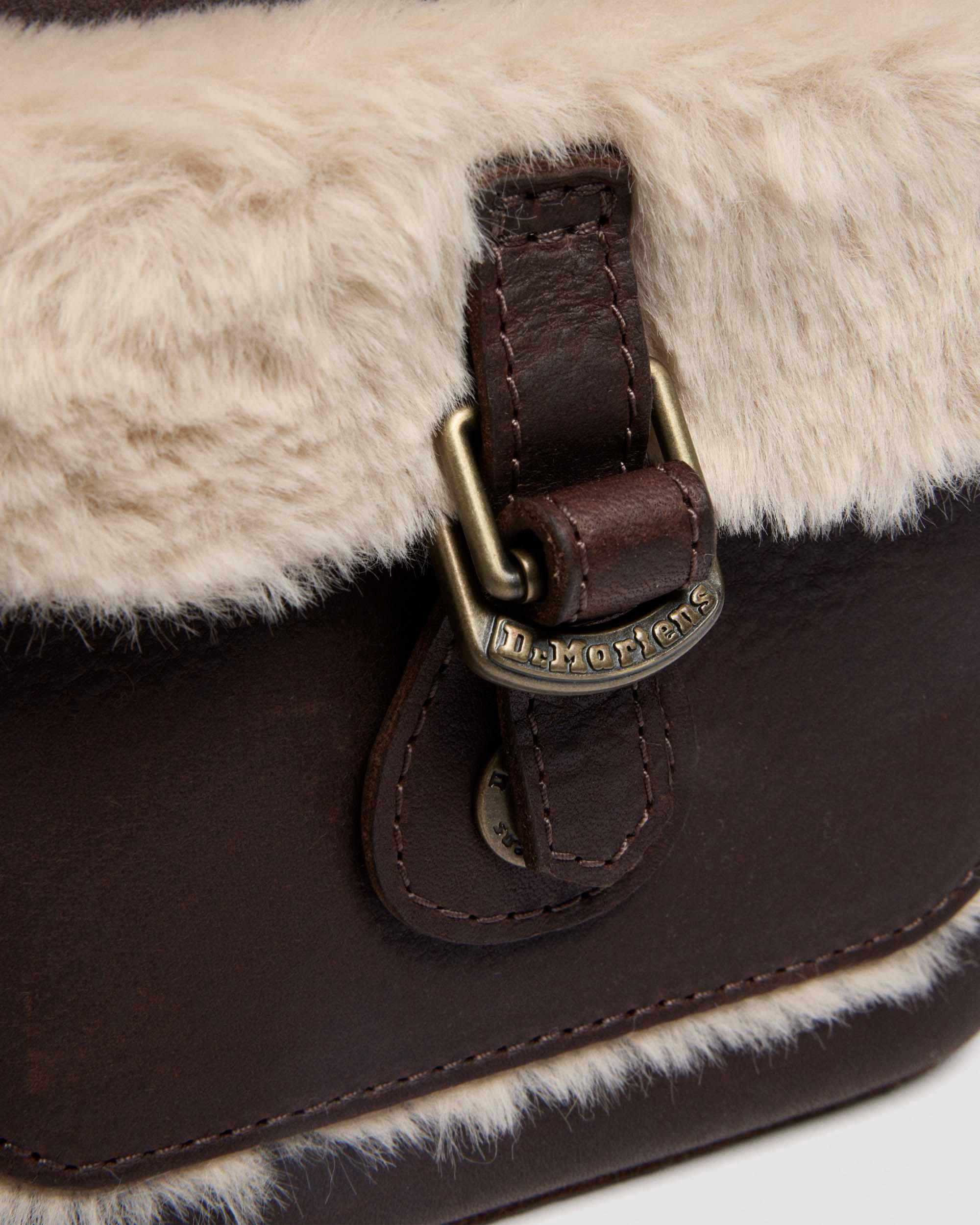 TOP HANDLE BAG Faux Fur and Leather Bag - 3