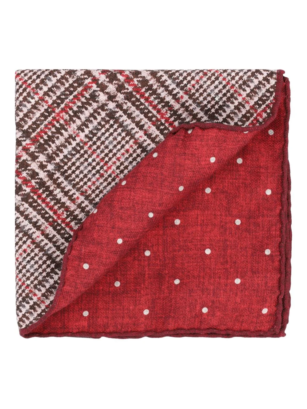 prince-of-wales polka-dot pocket square - 1