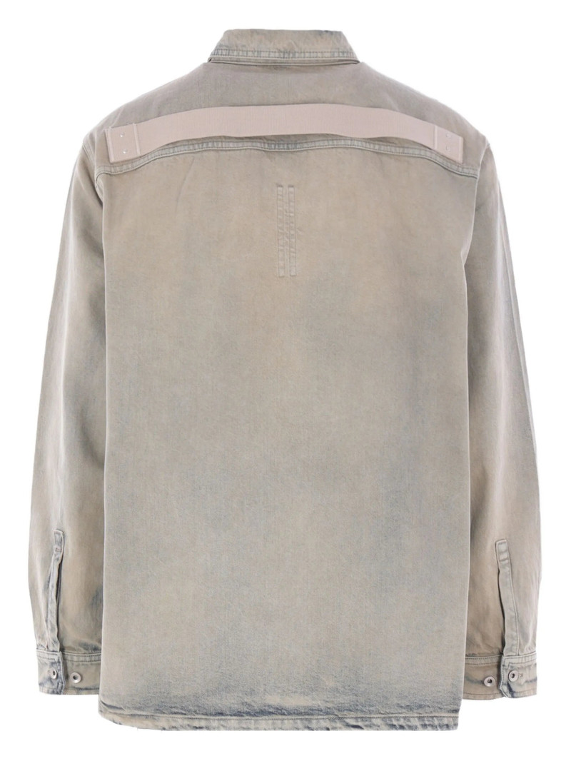 Rick Owens DRKSHDW patch-pockets denim jacket outlook
