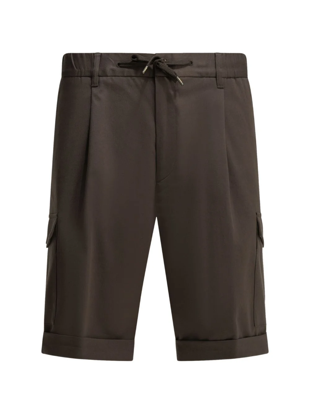 pleated cargo shorts - 1