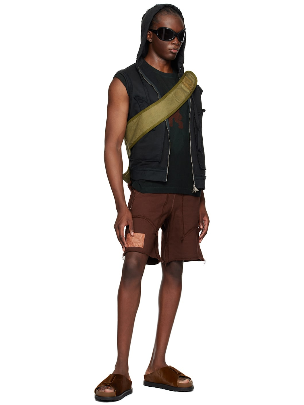 Brown Ralien Shorts - 4