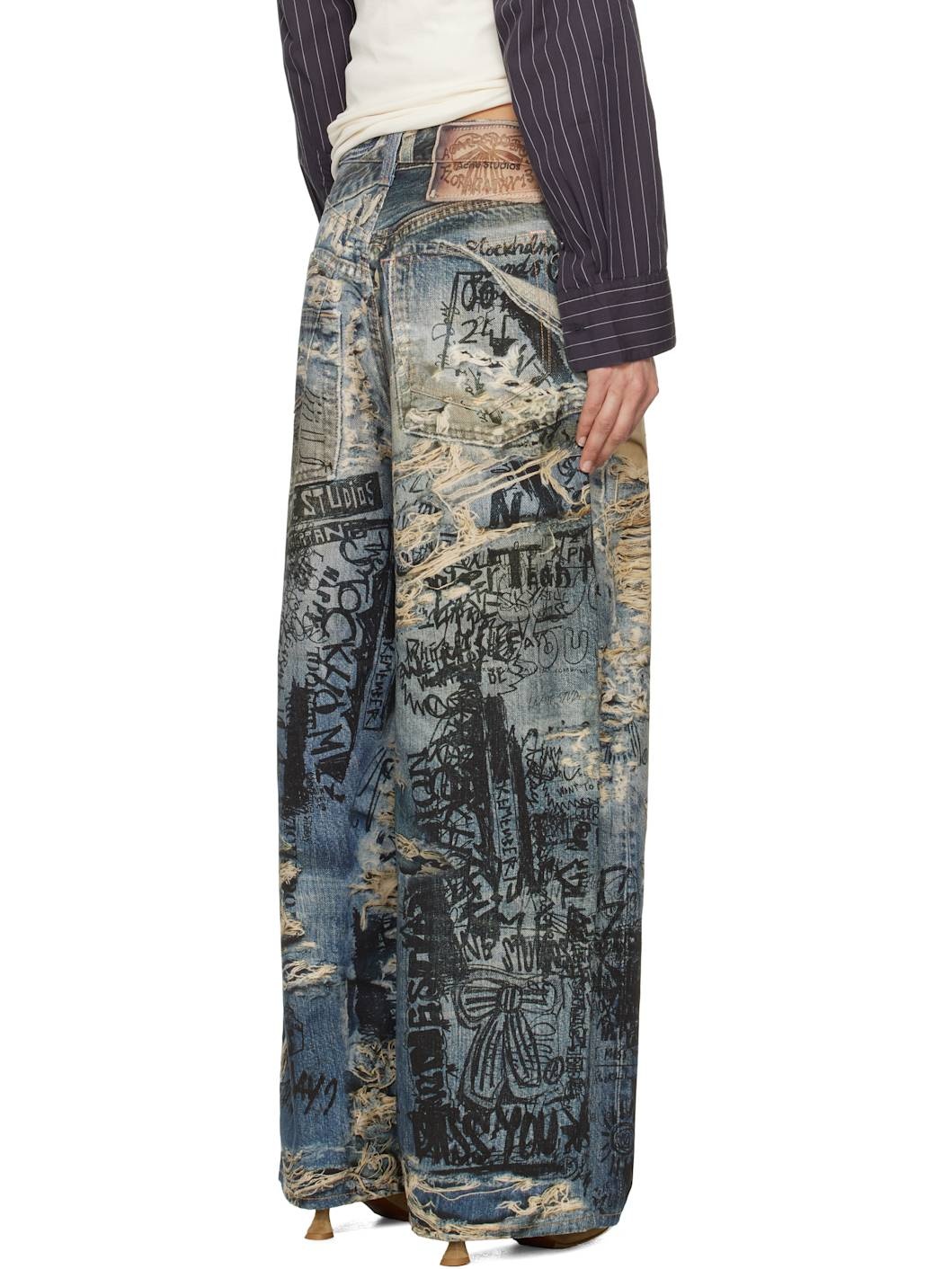 Blue Super Baggy Fit 2023 Jeans - 3