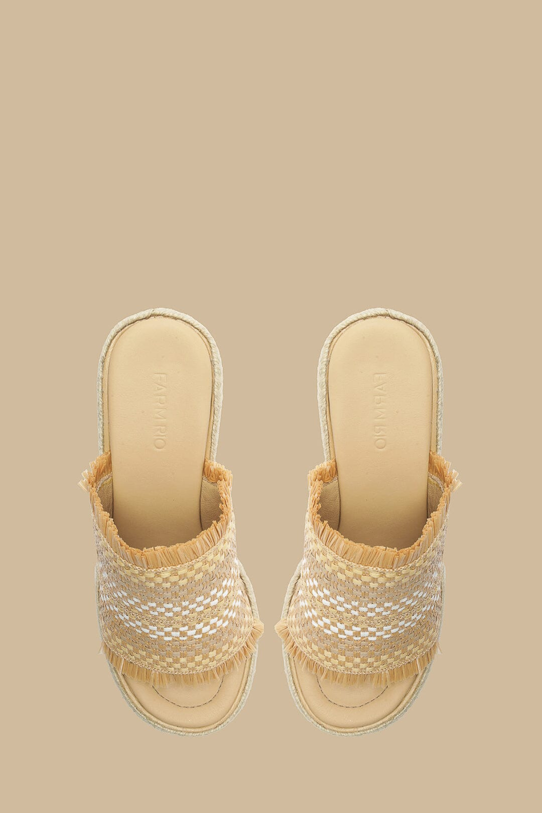 Natural Weaved Raffia Platform Sandal - 3
