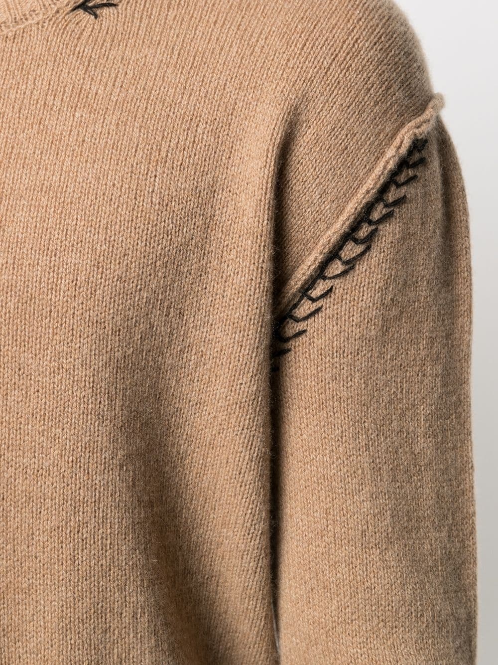 embroidered cashmere-blend jumper - 5