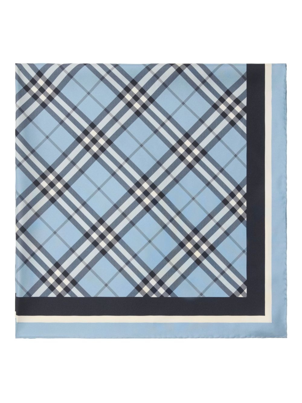checked silk scarf - 2