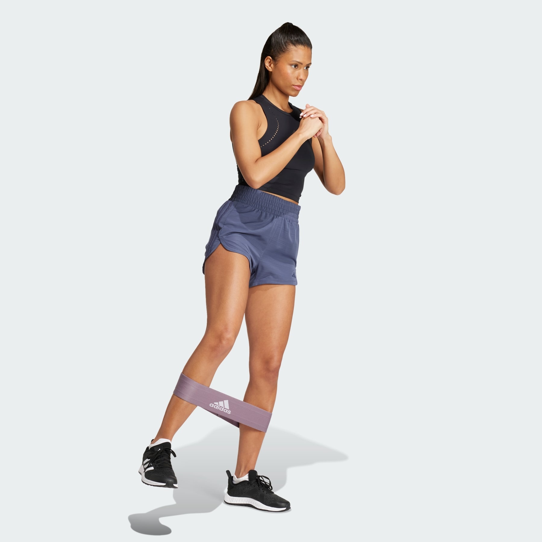 Pacer Training 3-Stripes Woven High-Rise Shorts - 4