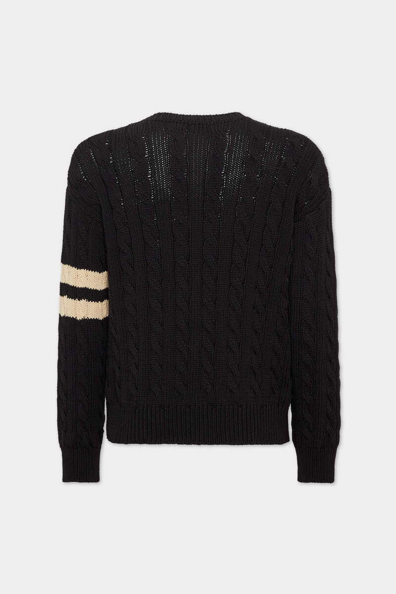 DSQUARED2 DENIM DETAIL KNIT PULLOVER outlook