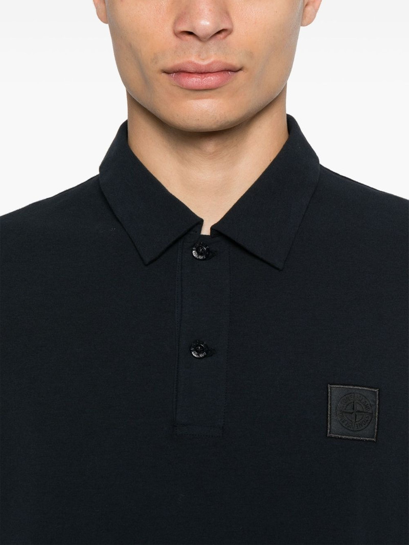 cotton Ghost-patch polo shirt 4