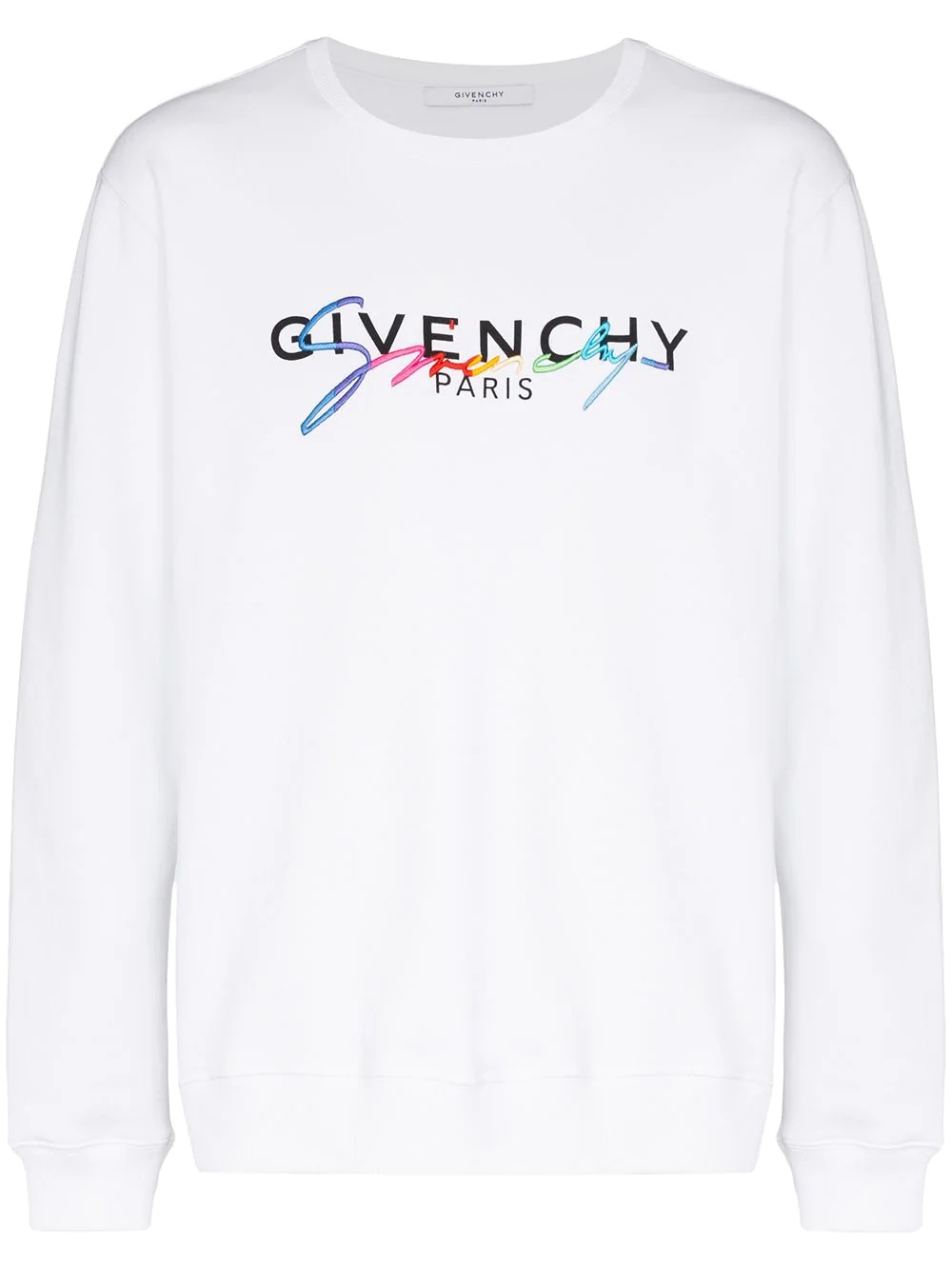 logo embroidered sweatshirt - 1