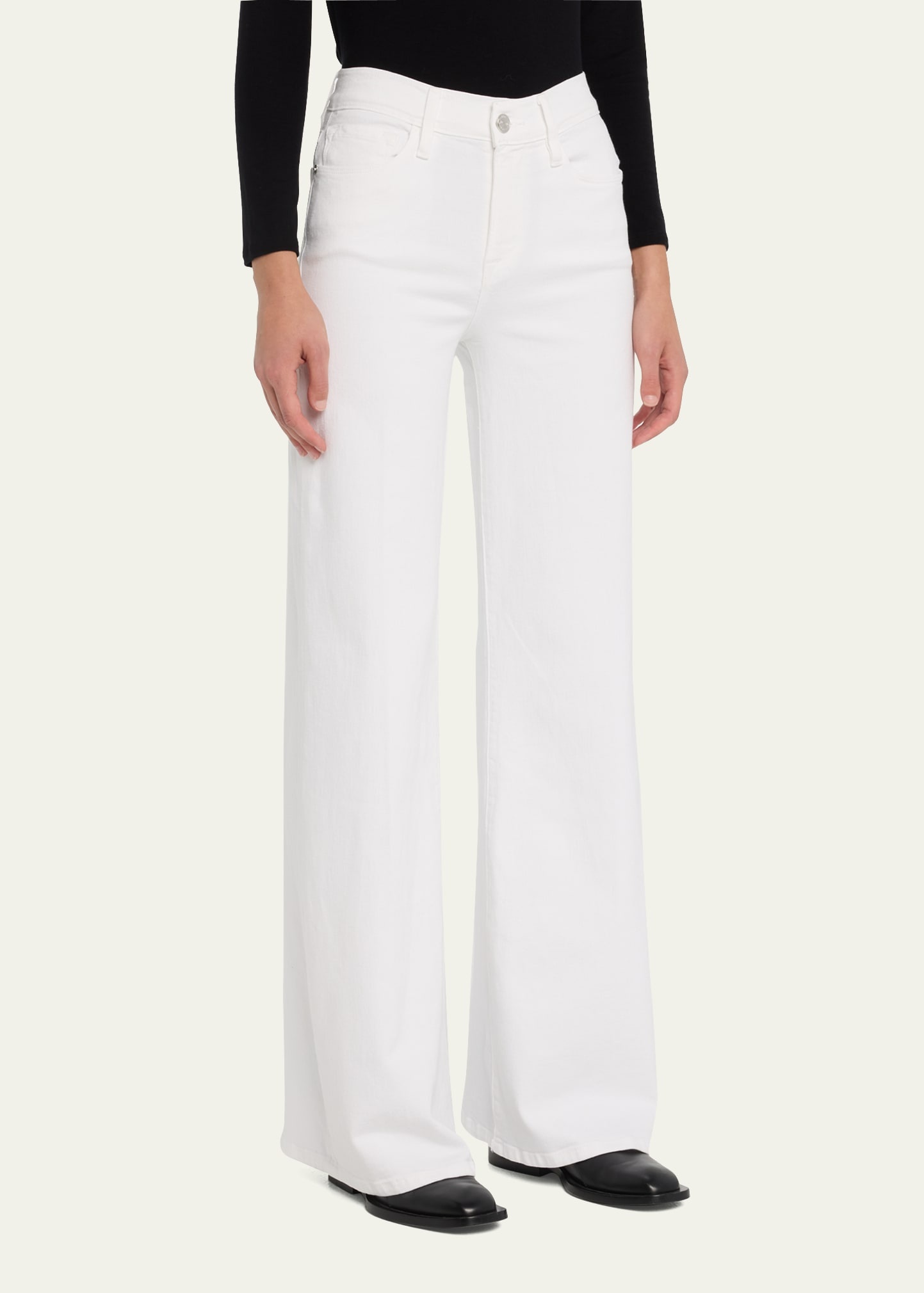 Le Palazzo High-Rise Wide-Leg Pants - 4