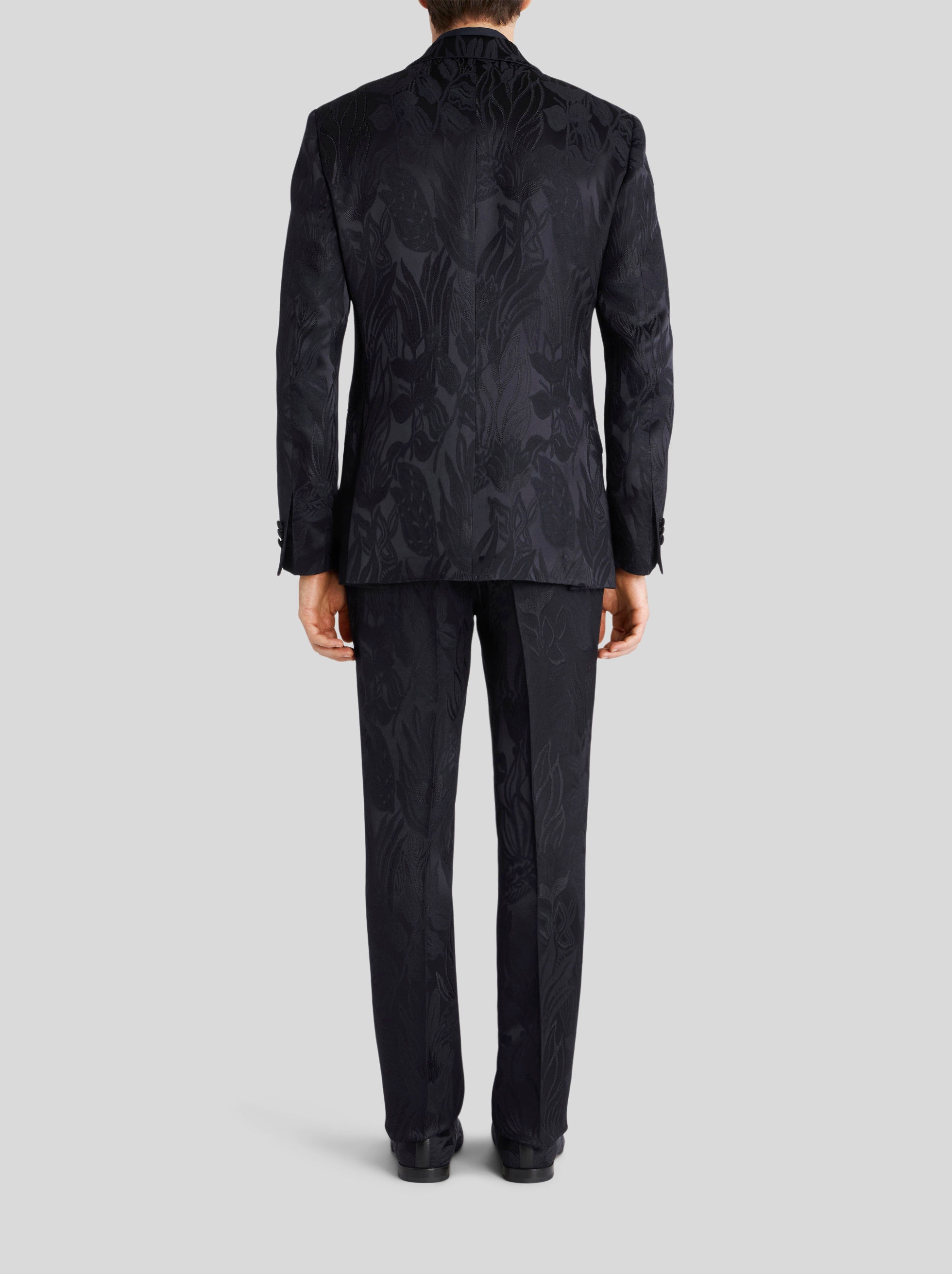 TAILORED LEAFY FLORAL JACQUARD JACKET - 5