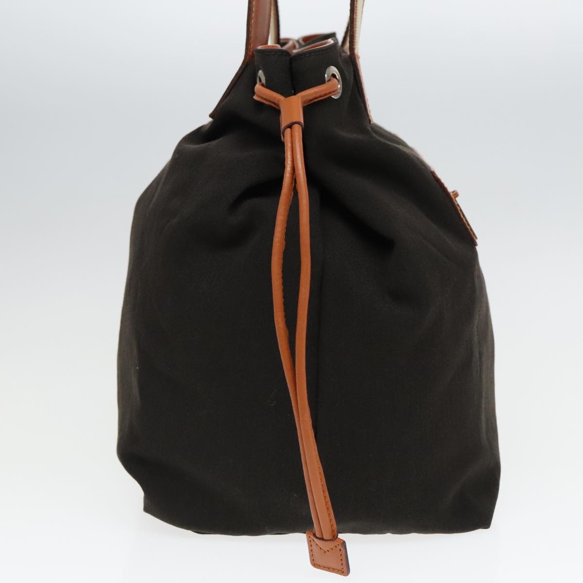 GUCCI Tote Bag Canvas Khaki Silver - 4