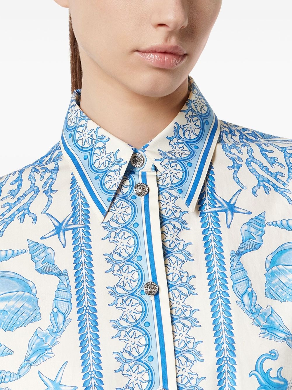 Underwater Barocco shirt dress - 4